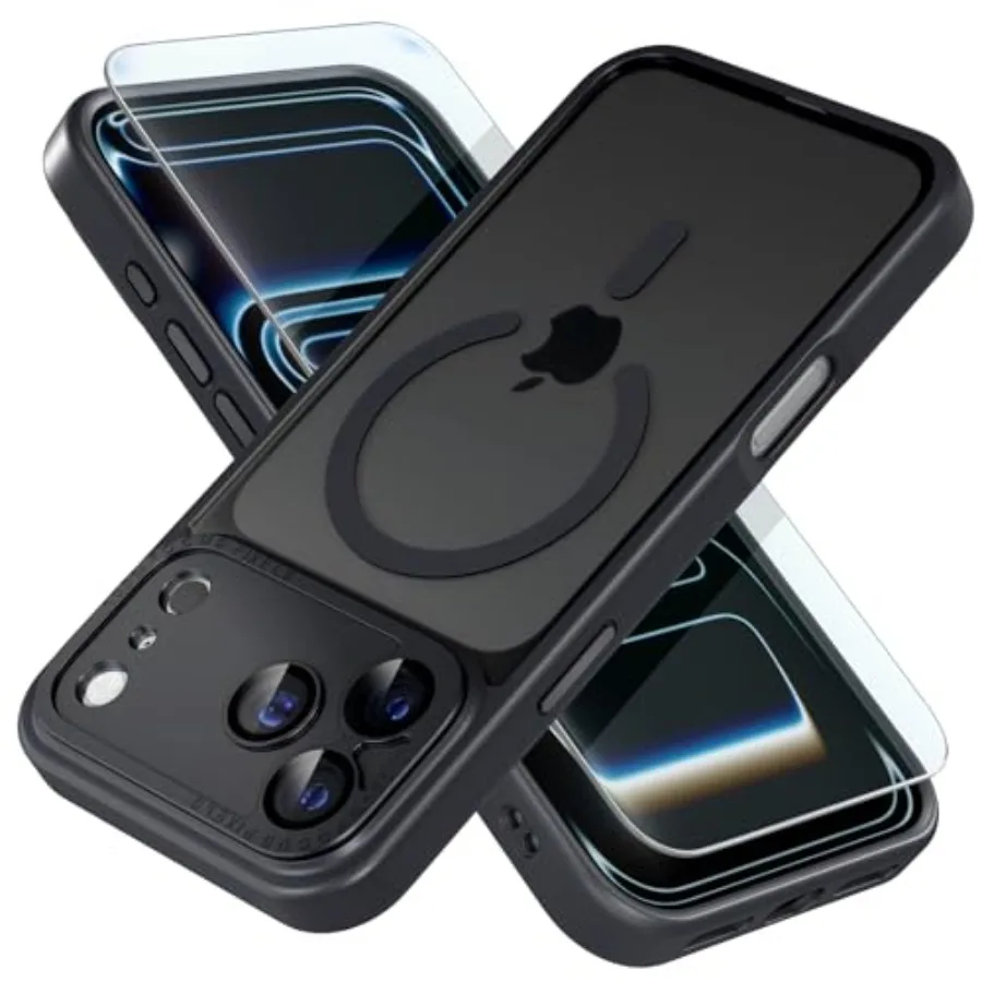 Магнитный чехол для iPhone 17 Pro Max, совместимый с защитой от падения в стиле милитари MagSafe, полная защита объектива камеры
Магнитный чехол для iPhone 17 Pro Max, совместимый с защитой от падения в стиле милитари MagSafe, полная защита объектива камеры