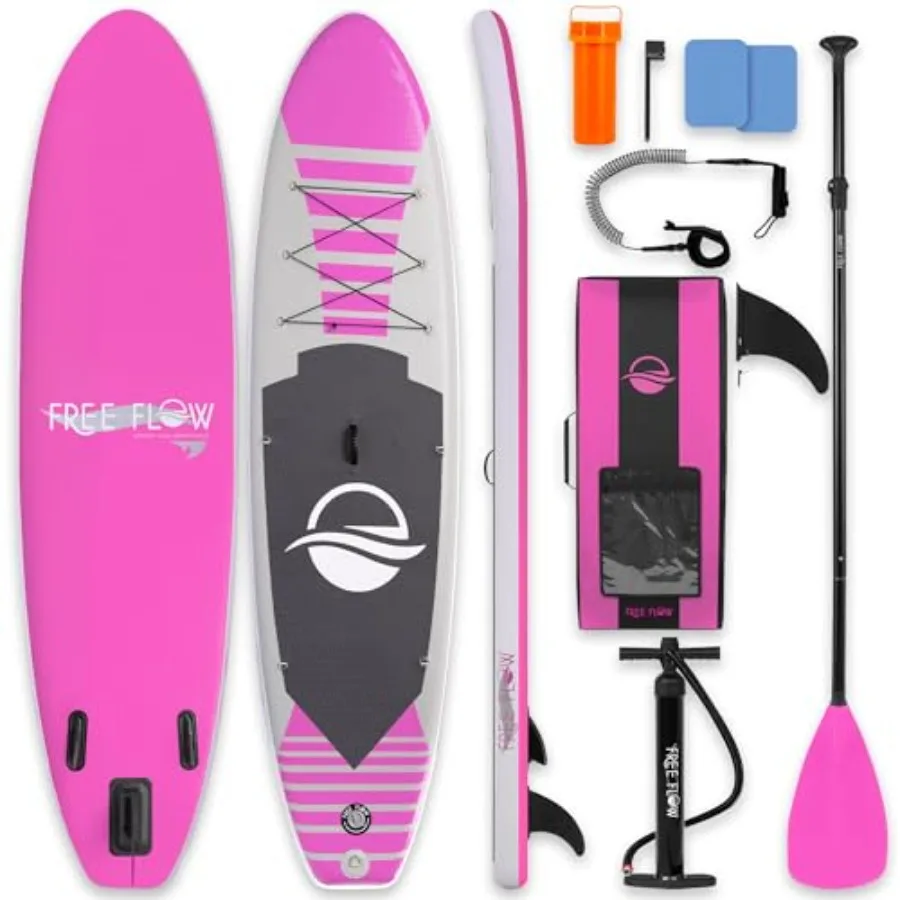 Inflatable Stand Up Paddle Board for lakes and calm water use, durable PVC material, blue color, wide stable design with non-sl
Inflatable Stand Up Paddle Board for lakes and calm water use, durable PVC material, blue color, wide stable design with non-sl