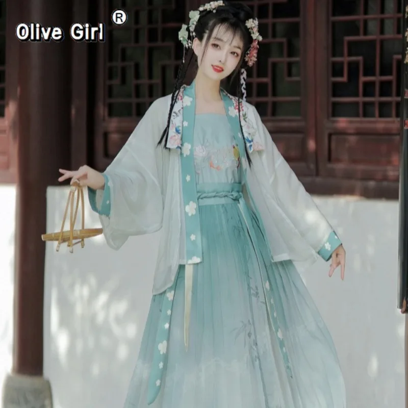 Olivegirl Original Hanfu 2026 Song Dynasty Hanfu pleated skirt four piece set women's clothes Traditional Chinese Clothing
Olivegirl Original Hanfu 2026 Song Dynasty Hanfu pleated skirt four piece set women's clothes Traditional Chinese Clothing