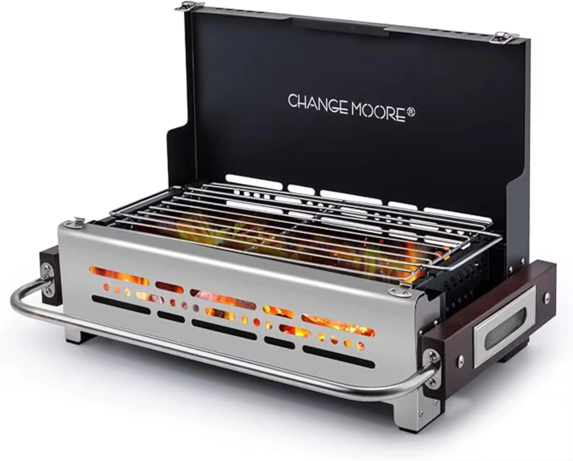CHANGE MOORE Portable Foldable Charcoal Grill, Tabletop BBQ with Ventilation Design for Camping Picnic Backyard Cooking
CHANGE MOORE Portable Foldable Charcoal Grill, Tabletop BBQ with Ventilation Design for Camping Picnic Backyard Cooking