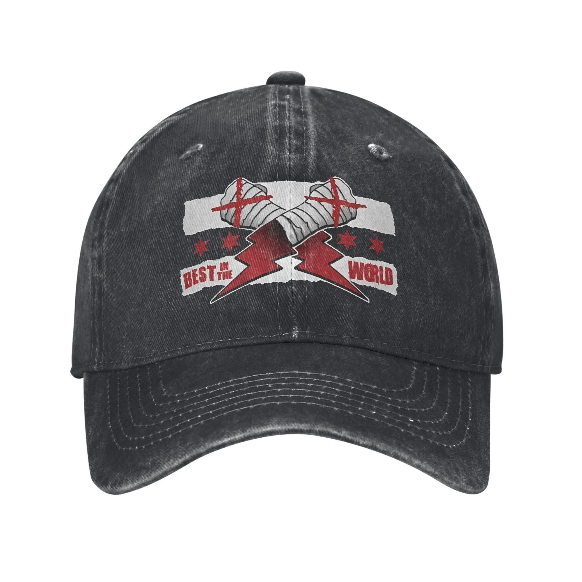 Vintage CM Punk Best In The World Black Baseball Cap Unisex Style Distressed Denim Headwear Outdoor Summer Gift Caps Hat
Vintage CM Punk Best In The World Black Baseball Cap Unisex Style Distressed Denim Headwear Outdoor Summer Gift Caps Hat