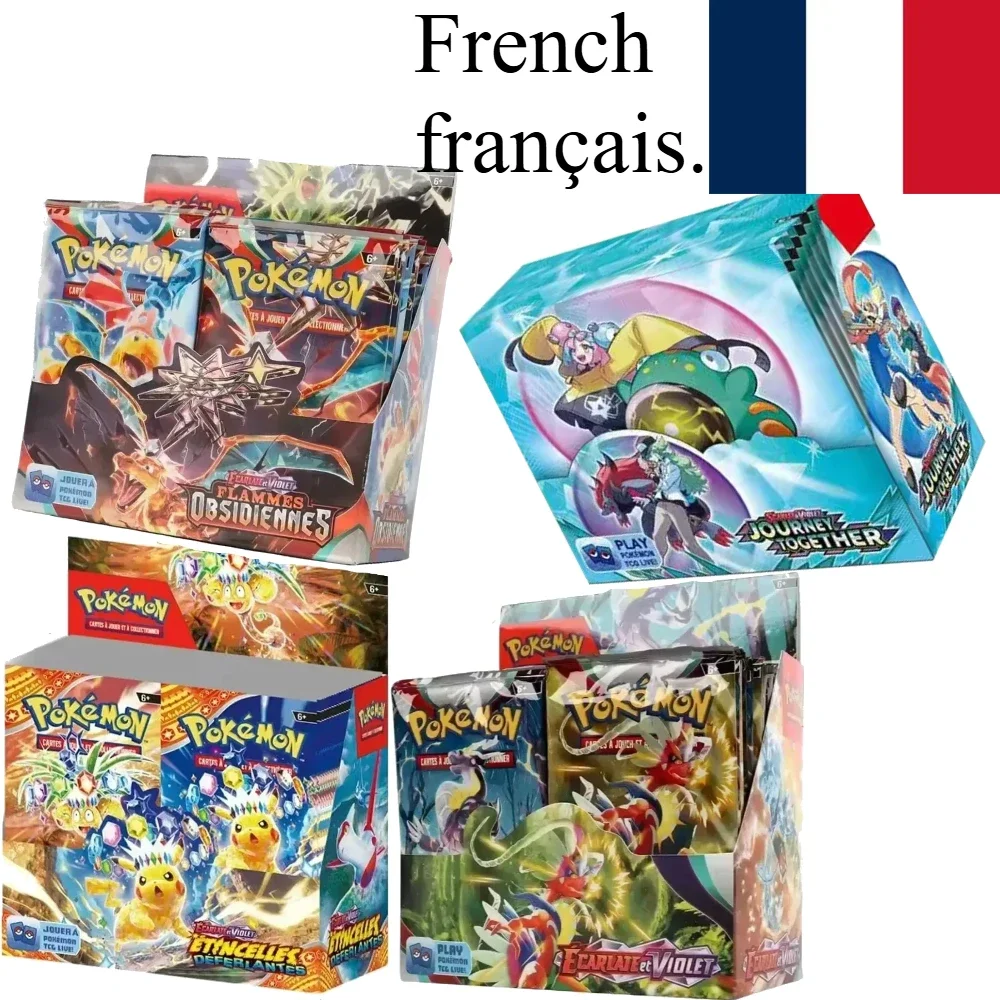 Французский покемон TCG: 151 Ecarlet & Violet Etsncelles Astral Radiance Obsidian Flames Booster Box Карты покемонов 36 упаковок в коробке 
Французский покемон TCG: 151 Ecarlet & Violet Etsncelles Astral Radiance Obsidian Flames Booster Box Карты покемонов 36 упаковок в коробке