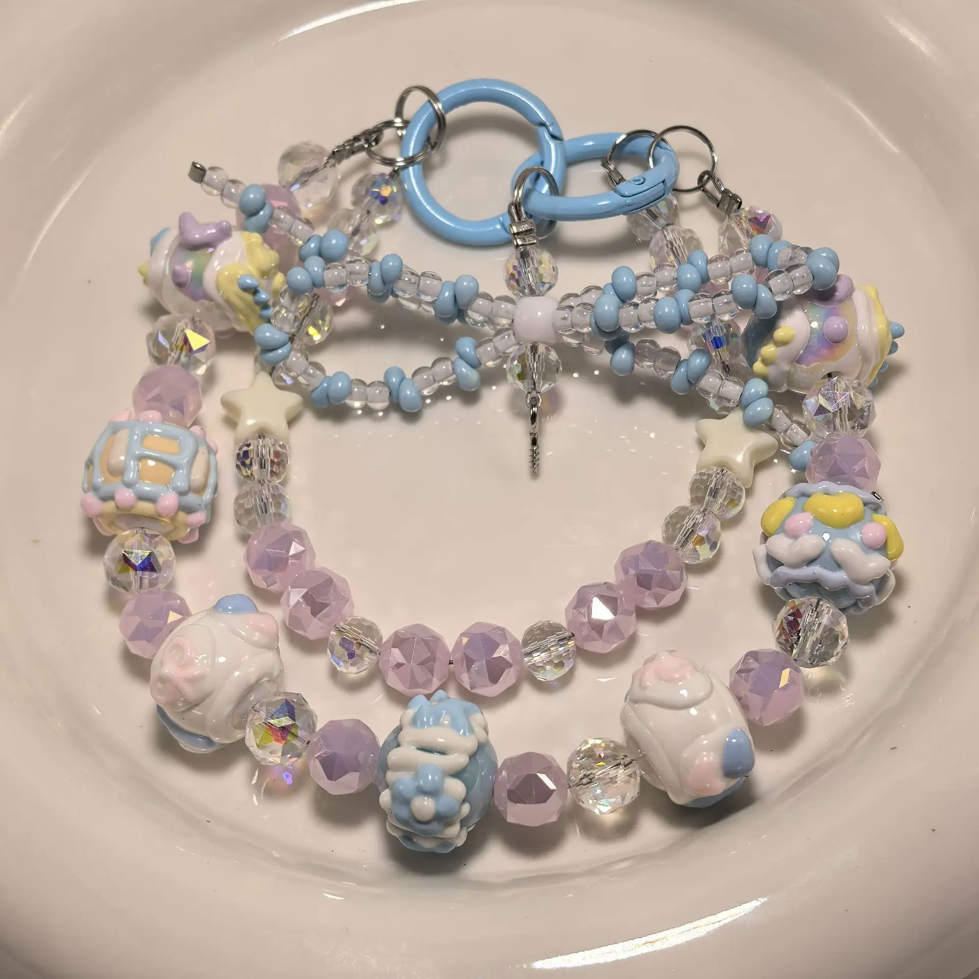 Fashion Creative Hand-Painted Beads Bowknot Beaded Pendant Anti-lost Chain for Phone Charm, Key and Bag
Fashion Creative Hand-Painted Beads Bowknot Beaded Pendant Anti-lost Chain for Phone Charm, Key and Bag