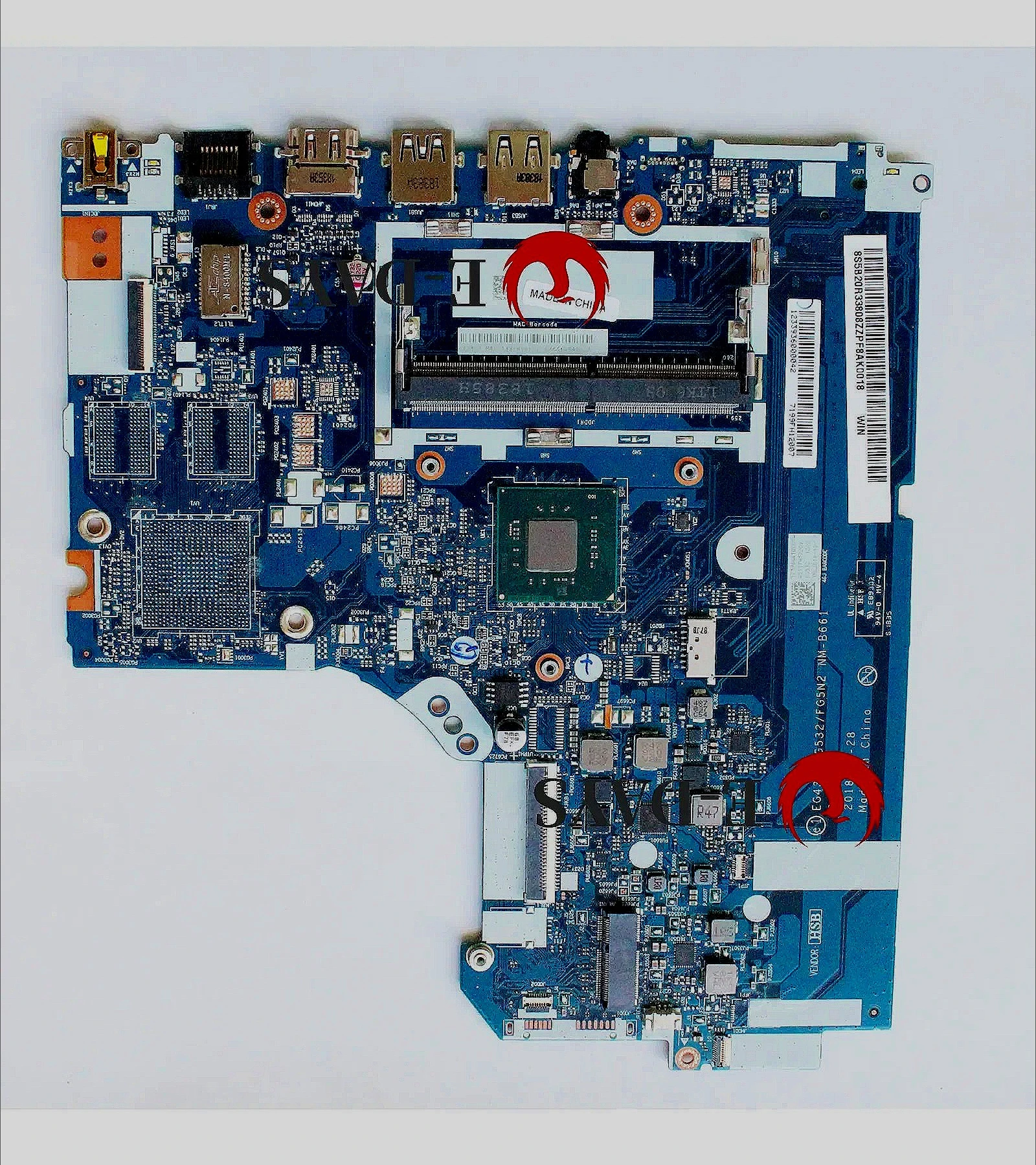 NM-B661 для Lenovo Ideapad 330-15IGM, материнская плата для ноутбука с процессором N4000 N4100 N5000, DDR4 Fru:5B20R33808 5B20R338015B20R33812
NM-B661 для Lenovo Ideapad 330-15IGM, материнская плата для ноутбука с процессором N4000 N4100 N5000, DDR4 Fru:5B20R33808 5B20R338015B20R33812