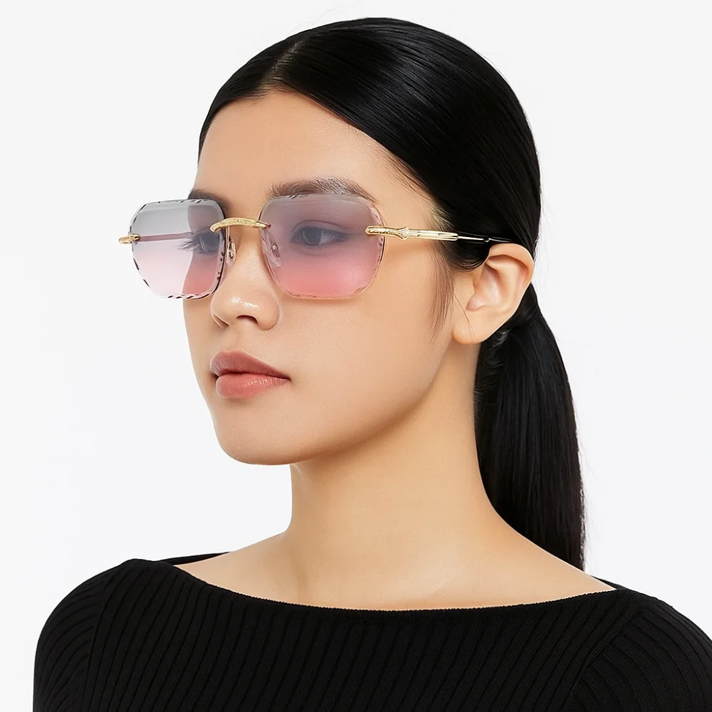 Personality UV 400 Rimless Sunglasses Frameless Small Men Sunglasses Shade Korean Style Driving Eyewear Streetwear
Personality UV 400 Rimless Sunglasses Frameless Small Men Sunglasses Shade Korean Style Driving Eyewear Streetwear