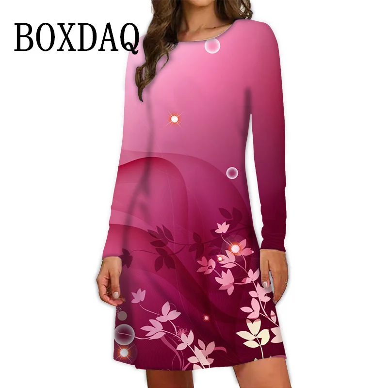New 2024 Autumn Winter Women Dress Flower Print A-Line Long Sleeve Dress Casual Fashion Loose Party Women's Mini Dress Vestidos
New 2024 Autumn Winter Women Dress Flower Print A-Line Long Sleeve Dress Casual Fashion Loose Party Women's Mini Dress Vestidos