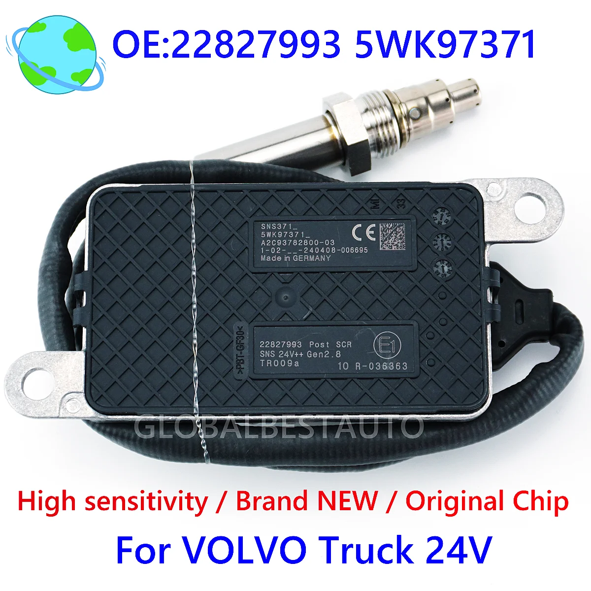 5WK97371 22827993 7422827993 7422315990 22315990 22219283 Original New Nitrogen Oxide Sensor Nox Sensor For Renault Volvo Truck
5WK97371 22827993 7422827993 7422315990 22315990 22219283 Original New Nitrogen Oxide Sensor Nox Sensor For Renault Volvo Truck