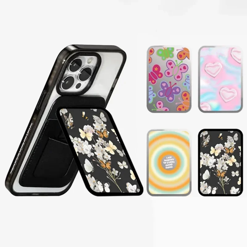 Butterfly Flower MagSafe Folding Black Phone Stand for IPhone Holder Mount Support for Galaxy S
Butterfly Flower MagSafe Folding Black Phone Stand for IPhone Holder Mount Support for Galaxy S
