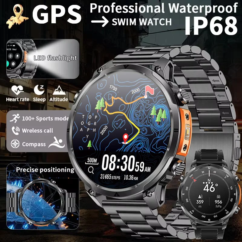 2026 New Sports GPS Tracker Smartwatch 720mAh Battery Bluetooth Call Outdoor Compass 3ATM Waterproof Health Monitor Smartwatch
2026 New Sports GPS Tracker Smartwatch 720mAh Battery Bluetooth Call Outdoor Compass 3ATM Waterproof Health Monitor Smartwatch
