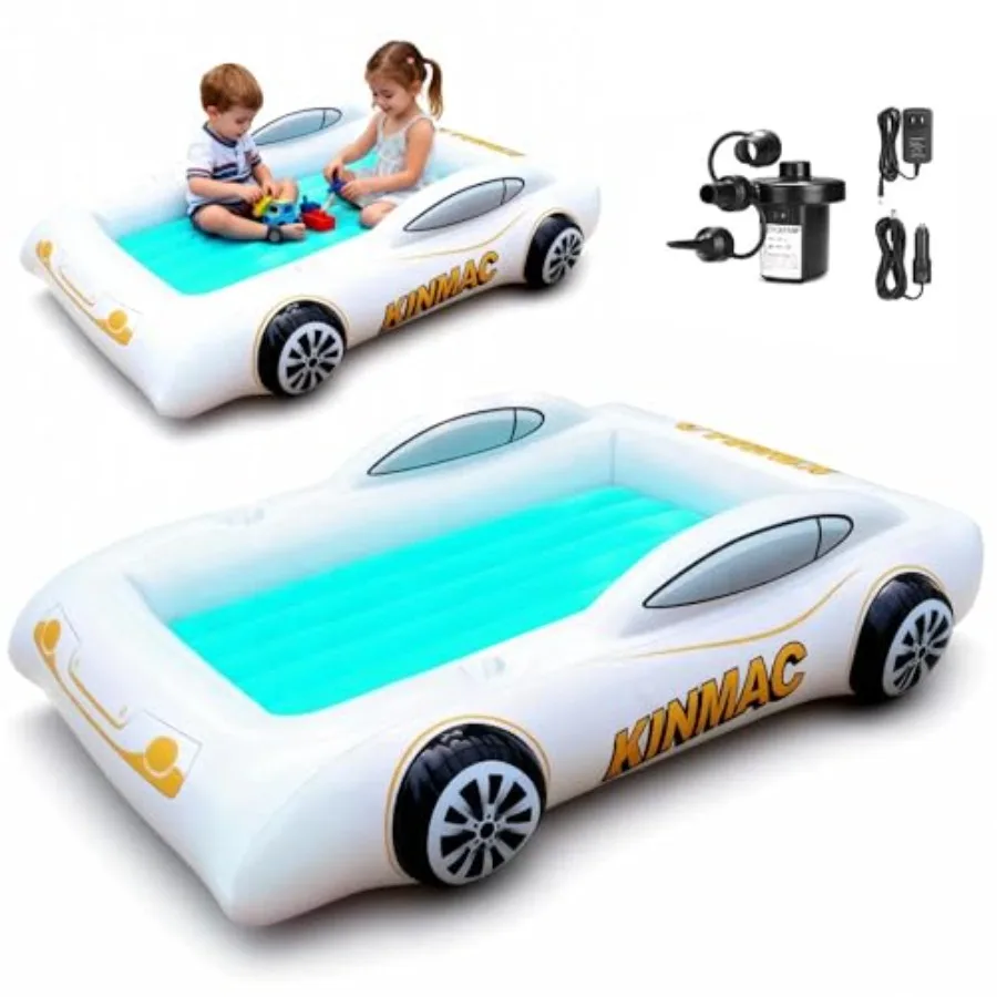Inflatable Toddler Travel Bed- Portable Travel Toddler Air Bed for Camping Air Mattress Racecar Toddler Bed with Sides Blow Up
Inflatable Toddler Travel Bed- Portable Travel Toddler Air Bed for Camping Air Mattress Racecar Toddler Bed with Sides Blow Up