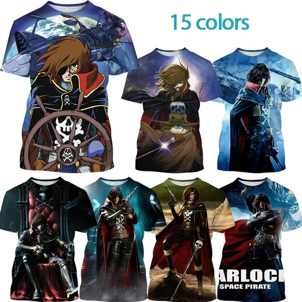 Summer New Fashion Casual Short-sleeved Anime Space Captain Hallock 3D Printing T-shirt Round Neck Short Sleeved
Summer New Fashion Casual Short-sleeved Anime Space Captain Hallock 3D Printing T-shirt Round Neck Short Sleeved