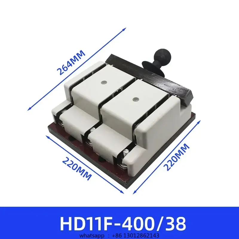 Выключатель-ножи HD11-400/38, открытый, изолированный, трехфазный, однопозиционный, 400А, с утолщенной медной контактной площадкой
Выключатель-ножи HD11-400/38, открытый, изолированный, трехфазный, однопозиционный, 400А, с утолщенной медной контактной площадкой