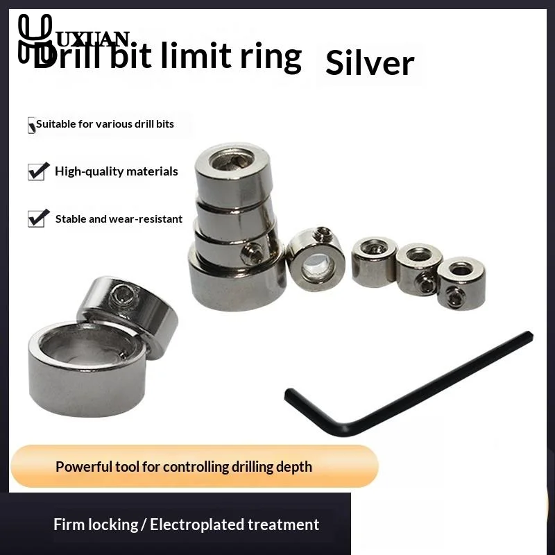 3-16mm Depth Stop Collars Set Improve Drilling Accuracy Ideal for Woodworking Projects 8/9Pcs
3-16mm Depth Stop Collars Set Improve Drilling Accuracy Ideal for Woodworking Projects 8/9Pcs