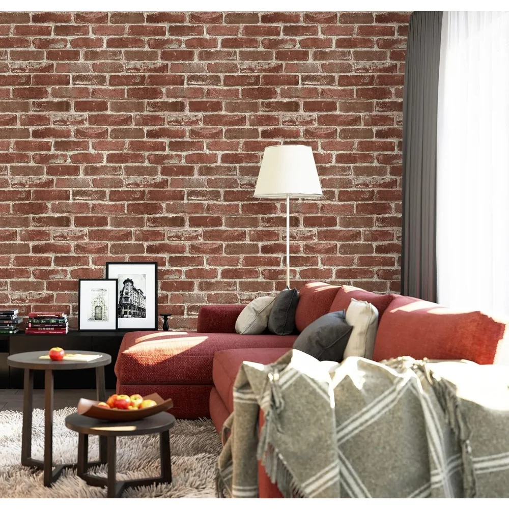 Red Brick Wallpaper Self-Adhesive Peel and Stick Wallpaper for Home Decoration and Furniture Renovation 17.5 x 787.4 Inches
Red Brick Wallpaper Self-Adhesive Peel and Stick Wallpaper for Home Decoration and Furniture Renovation 17.5 x 787.4 Inches