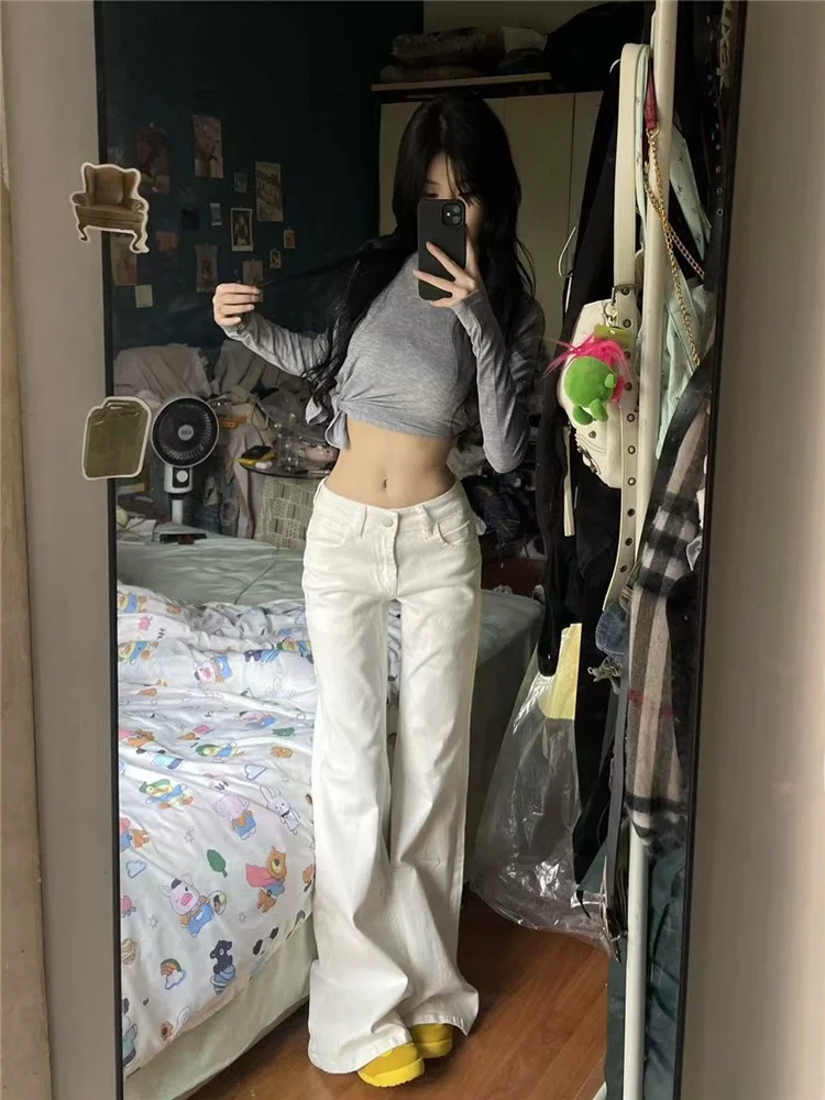 American High Street Loose Fit Long Jeans Women's Micro Flared Denim Pants Autumn Floor Length Taller Women Spring Autumn
American High Street Loose Fit Long Jeans Women's Micro Flared Denim Pants Autumn Floor Length Taller Women Spring Autumn