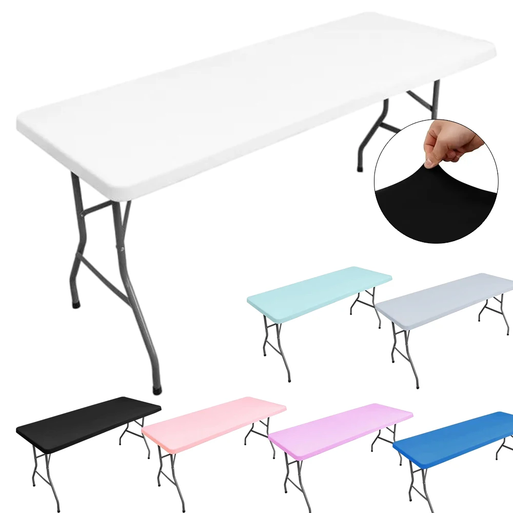 Tablecloth Elastic Fitted Fabric Rectangle TableCloth Folding Table Protector for Picnic Outdoor Party Wedding Home Table Cover
Tablecloth Elastic Fitted Fabric Rectangle TableCloth Folding Table Protector for Picnic Outdoor Party Wedding Home Table Cover