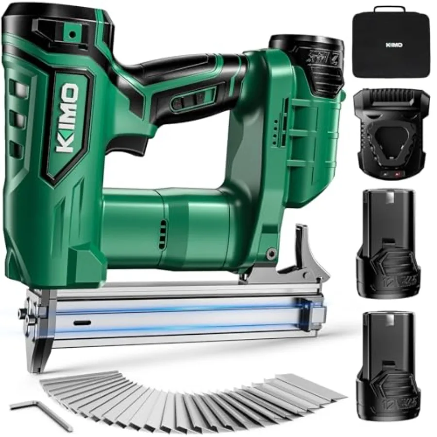 DIY woodworking framing nail gun: 18 GA cordless brad nailer with 2.0Ah battery x2 5000pcs nails 180 nails/min single contact f
DIY woodworking framing nail gun: 18 GA cordless brad nailer with 2.0Ah battery x2 5000pcs nails 180 nails/min single contact f