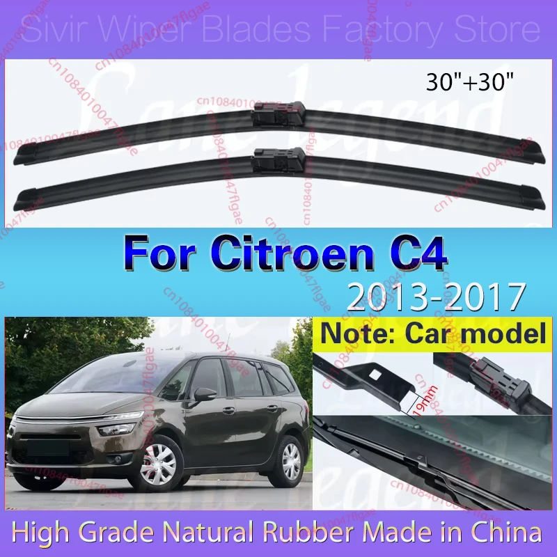 For Citroen C4 Grand Picasso / C4 Picasso MK2 2013 - 2017 Front Wiper Blades Windshield Windscreen Window 30"30" Car Accessories
For Citroen C4 Grand Picasso / C4 Picasso MK2 2013 - 2017 Front Wiper Blades Windshield Windscreen Window 30"30" Car Accessories