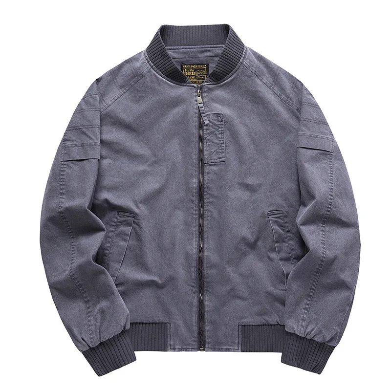 Men Fashion Bomber Jackets Coat Pilot Jacket Outwear Fashion Clothing Men Coats Solid Vintage Baseball Coat Windbreaker Zipper
Men Fashion Bomber Jackets Coat Pilot Jacket Outwear Fashion Clothing Men Coats Solid Vintage Baseball Coat Windbreaker Zipper
