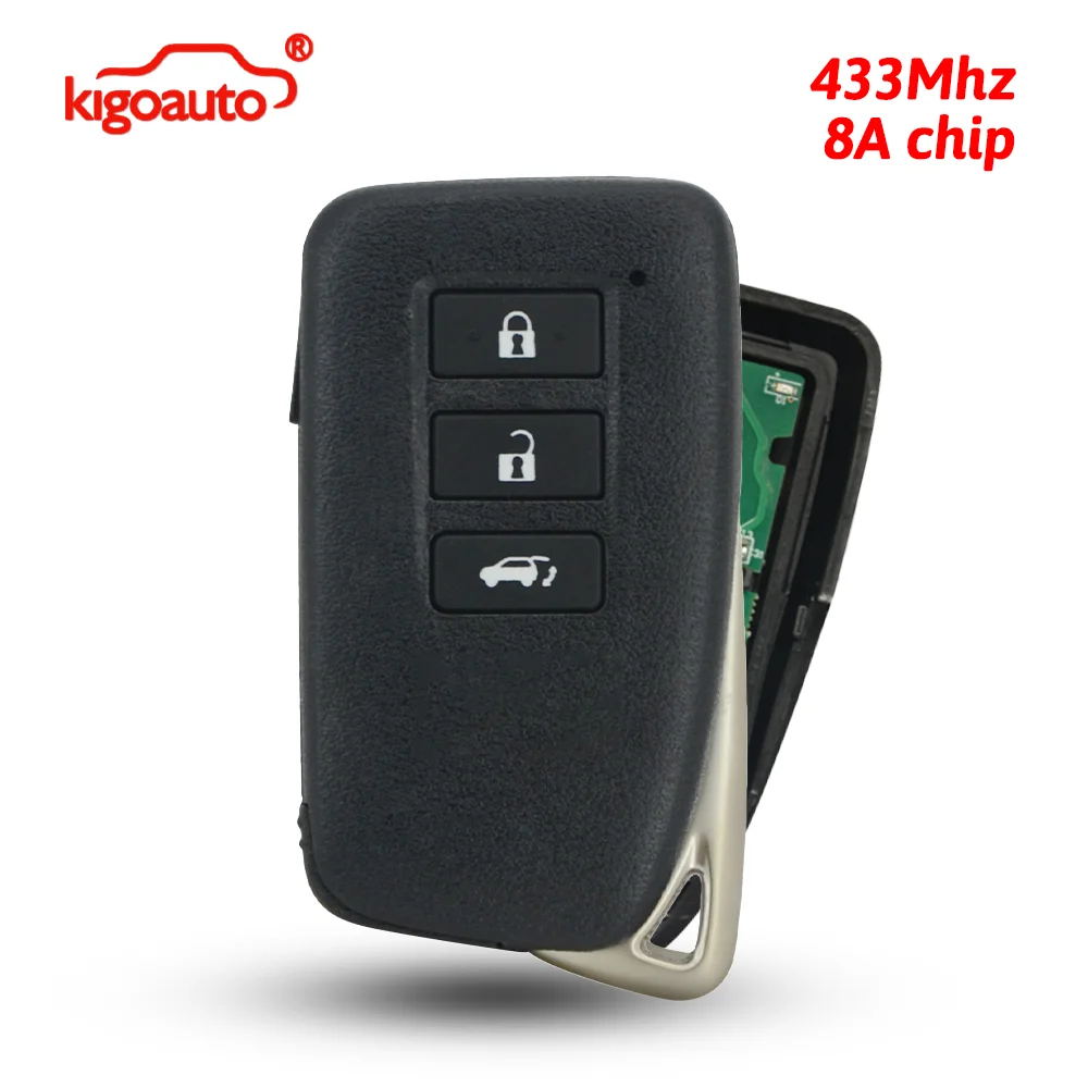 kigoauto FCC BP1EW Smart key 433Mhz 3 button 8A chip for 2016-2020 Lexus RX350 RX450HL P/N 89904-48L01/48J50 (Board 61E187-0040)
kigoauto FCC BP1EW Smart key 433Mhz 3 button 8A chip for 2016-2020 Lexus RX350 RX450HL P/N 89904-48L01/48J50 (Board 61E187-0040)