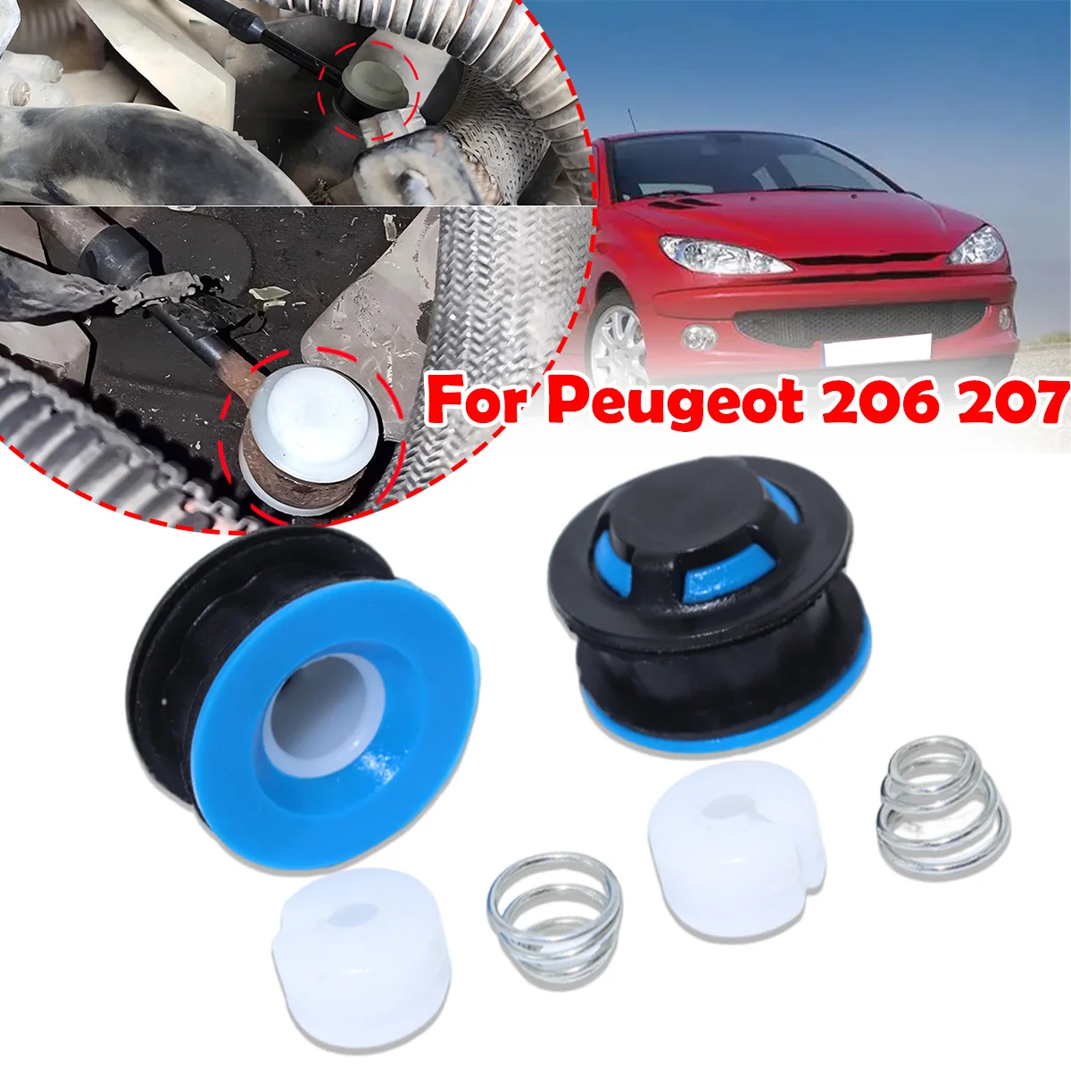 Gearbox Shifter lever Selector Connector Adapter Grommet Rod Bushing Replacement Kit For Peugeot 206 2004-2007 207 407 Expert
Gearbox Shifter lever Selector Connector Adapter Grommet Rod Bushing Replacement Kit For Peugeot 206 2004-2007 207 407 Expert