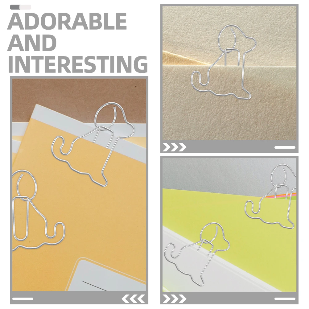 100pcs Sitting Dog Book Clips Cute Metal Paper Clips for Office Documents Creative Shaped Bulk Dogs Bookmarks 
100pcs Sitting Dog Book Clips Cute Metal Paper Clips for Office Documents Creative Shaped Bulk Dogs Bookmarks