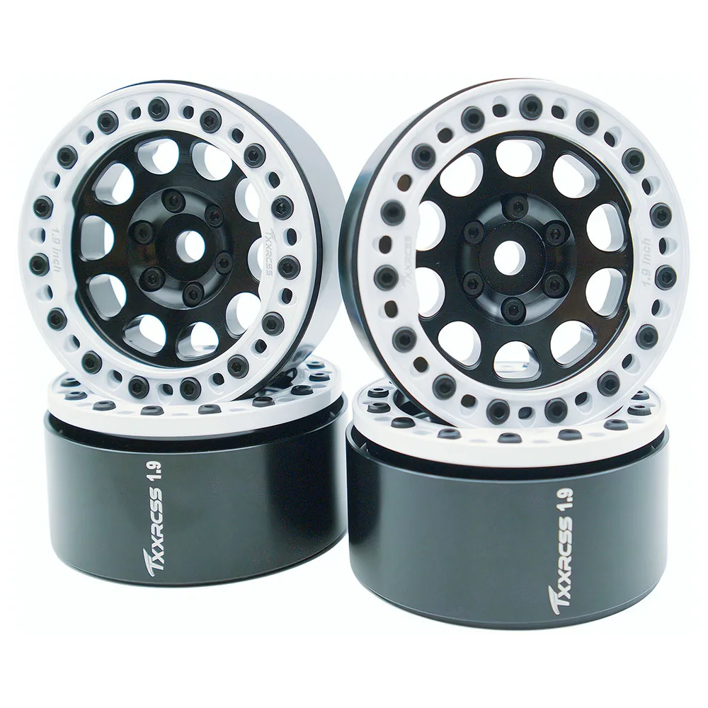 TxXrcss RC 1.9 Inch Beadlock Wheels Rims Hex 12mm Aluminum Wheel for TRX4 SCX10 Gen8 1/10 RC Crawler Remote Control Car Upgrade
TxXrcss RC 1.9 Inch Beadlock Wheels Rims Hex 12mm Aluminum Wheel for TRX4 SCX10 Gen8 1/10 RC Crawler Remote Control Car Upgrade