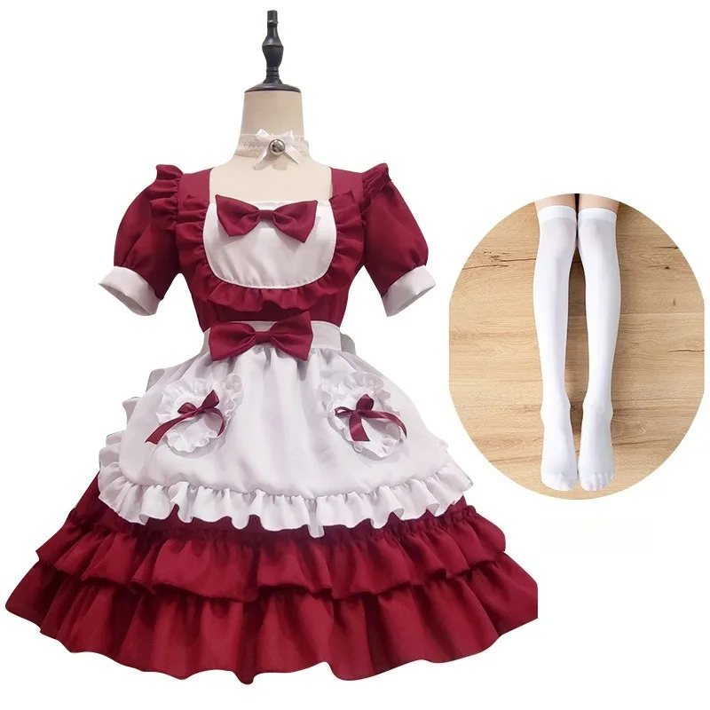 New Cosplay Costume Lolita Maid Red Short Sleeved Dress Accessories Suits Theme Party Role Playing Outfits for Adult Women
New Cosplay Costume Lolita Maid Red Short Sleeved Dress Accessories Suits Theme Party Role Playing Outfits for Adult Women
