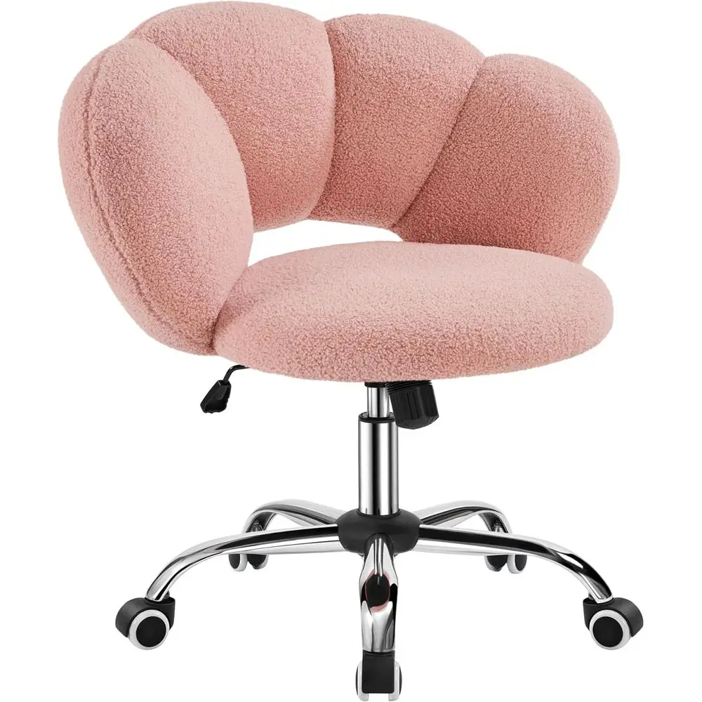 Cloud-Shaped Upholstered Desk Chair with Adjustable Height and Wheels, Suitable for Home Office or Living Spaces in Pink
Cloud-Shaped Upholstered Desk Chair with Adjustable Height and Wheels, Suitable for Home Office or Living Spaces in Pink