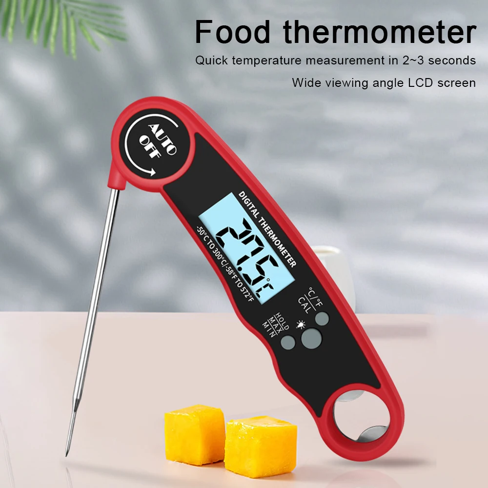 Portable Collapsible Digital Food Thermometer Meat Water Milk Cooking Probe BBQ Electronic Oven Waterproof Kitchen Tools
Portable Collapsible Digital Food Thermometer Meat Water Milk Cooking Probe BBQ Electronic Oven Waterproof Kitchen Tools