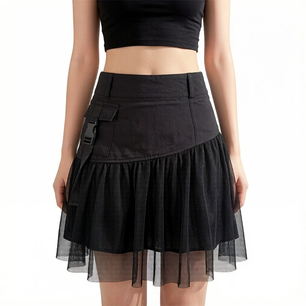 Women Irregular Tulle Skirt Summer High Waist Skirt Up Party Petticoat Fashion Casual Style New Goth Dark
Women Irregular Tulle Skirt Summer High Waist Skirt Up Party Petticoat Fashion Casual Style New Goth Dark