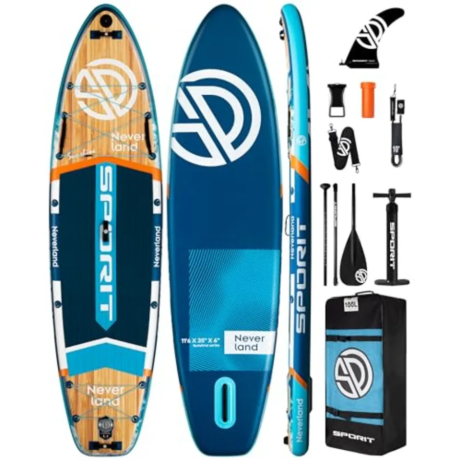 Super Wide Inflatable SUP Board for Adults: PVC Material Blue/Gray Ultra Stable with 450lb Capacity 11'6×35 Includes Shoulder S
Super Wide Inflatable SUP Board for Adults: PVC Material Blue/Gray Ultra Stable with 450lb Capacity 11'6×35 Includes Shoulder S