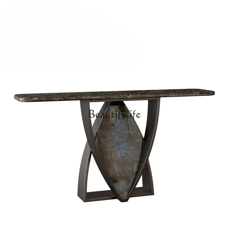Modern simple light luxury natural marble entrance table creative high-end entrance table
Modern simple light luxury natural marble entrance table creative high-end entrance table