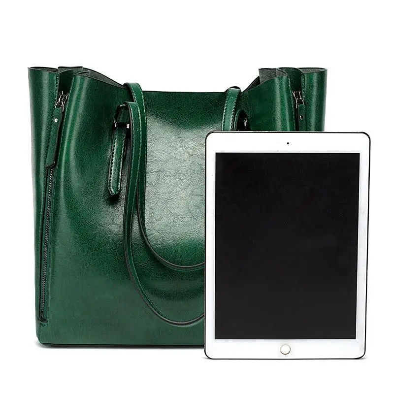 Faionable Large Capaci Women's Handbag Oil Leather Single oulder Tote Bag Sli Cross-Border Handbag
Faionable Large Capaci Women's Handbag Oil Leather Single oulder Tote Bag Sli Cross-Border Handbag