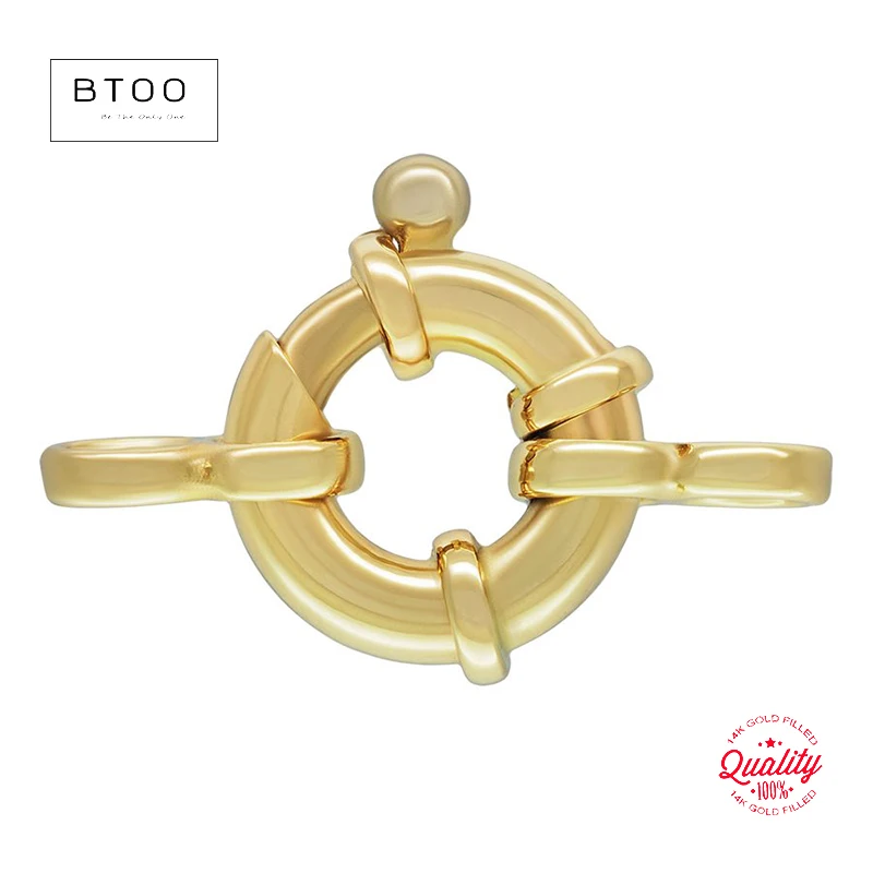 14k Gold Filled Spring Ring w / Figure 8 Ring Clasp,Large Spring Ring,Round Clasp,Nautical Clasp,Bracelet Necklace End Clasp
14k Gold Filled Spring Ring w / Figure 8 Ring Clasp,Large Spring Ring,Round Clasp,Nautical Clasp,Bracelet Necklace End Clasp