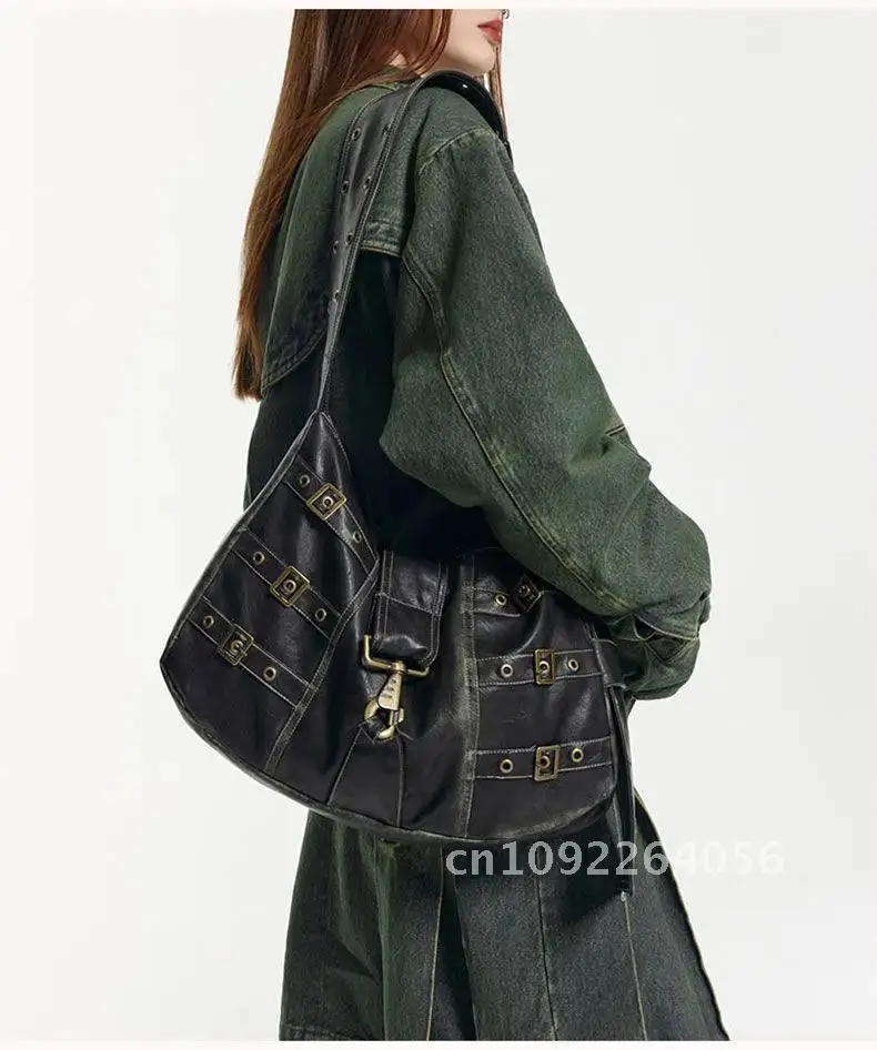 Vintage JIAERDI Rivet Black Handbag Women Y2k Grunge Leather Chic Capacity Casual Bag Large Shoulder Bag Tote Bolso Retro Female
Vintage JIAERDI Rivet Black Handbag Women Y2k Grunge Leather Chic Capacity Casual Bag Large Shoulder Bag Tote Bolso Retro Female