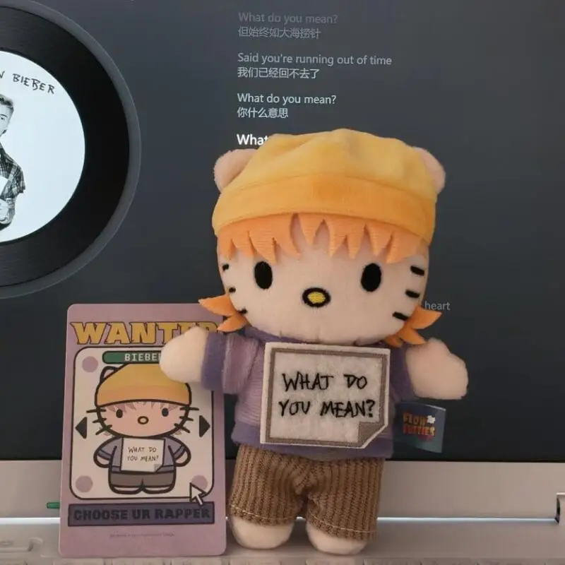 Sanrio Hello Kitty Yellow Hair Striped Pants Rap Pp Cotton Filling Plush Toy Backpack Decoration Keychain Pendant Couple Pendant
Sanrio Hello Kitty Yellow Hair Striped Pants Rap Pp Cotton Filling Plush Toy Backpack Decoration Keychain Pendant Couple Pendant