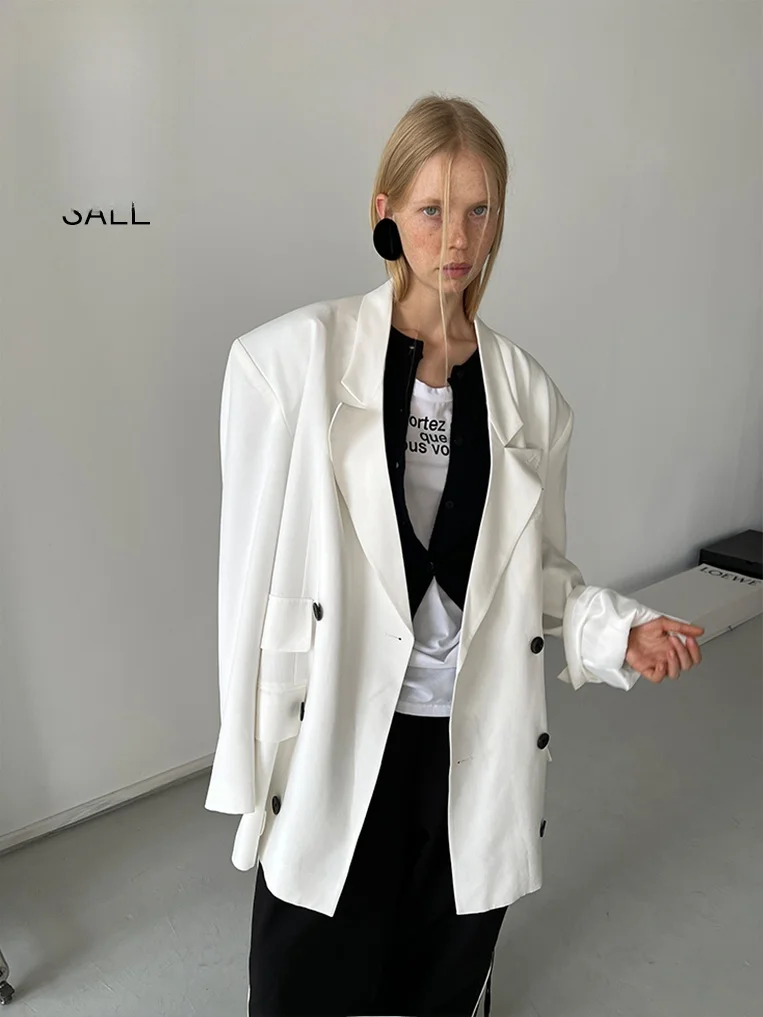 Костюм Rorio Rarelicold с подплечниками, нейтральный белый, повседневный, с длинными рукавами, двубортный, однотонный, для делового стиля
Костюм Rorio Rarelicold с подплечниками, нейтральный белый, повседневный, с длинными рукавами, двубортный, однотонный, для делового стиля