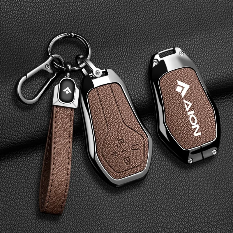 Zinc Alloy Leather Car Key Case Cover For GAC Aion Hyper GT HT Hyptec Remote Protection Bag Shell Keychain Holder Fob Accessorie
Zinc Alloy Leather Car Key Case Cover For GAC Aion Hyper GT HT Hyptec Remote Protection Bag Shell Keychain Holder Fob Accessorie
