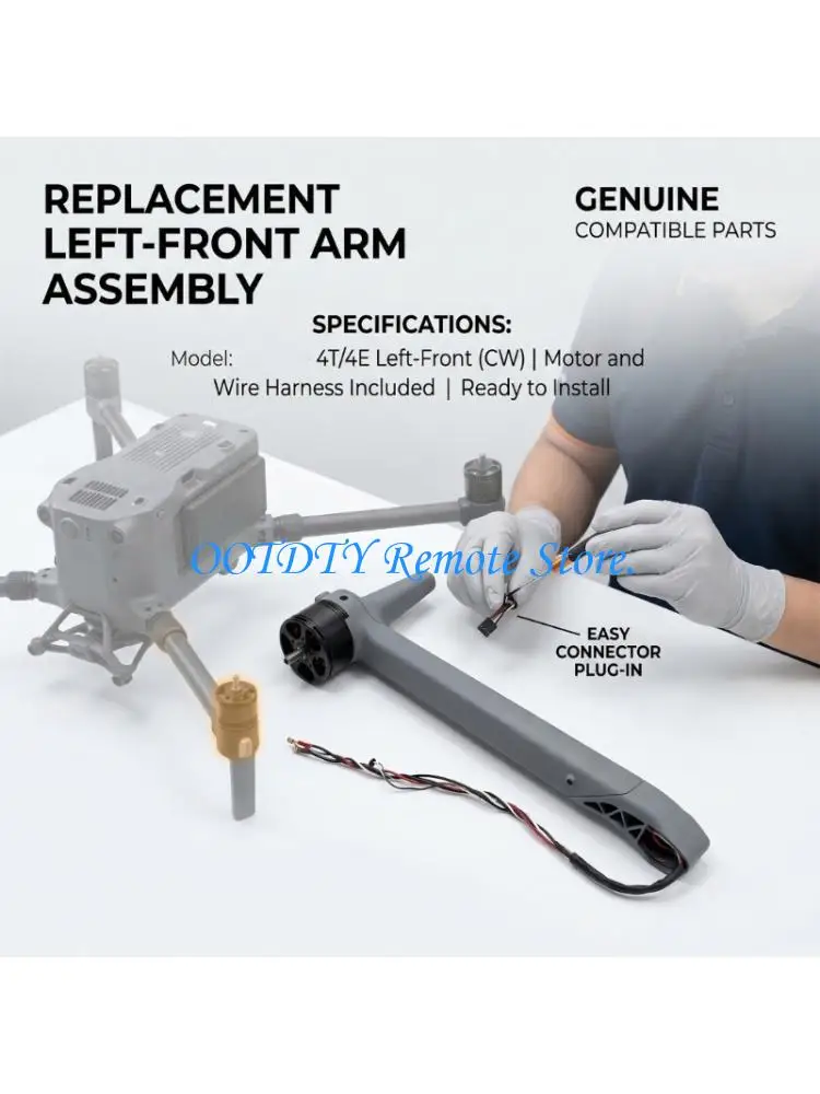 Quadcopter Arm for 4T/M4E Upgrades Shockproof Materials Enhances Safety For Aerial Photography
Quadcopter Arm for 4T/M4E Upgrades Shockproof Materials Enhances Safety For Aerial Photography