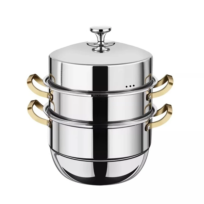 316 stainless steel steamer multi-layer thickened steamer cage pot household cage steamed bread induction cooker stove
316 stainless steel steamer multi-layer thickened steamer cage pot household cage steamed bread induction cooker stove