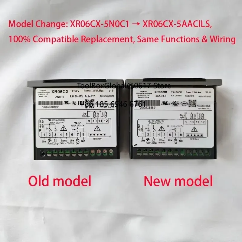 2026 Dixell XR06CX-5N0C1 XR06CX-5AACILS COPELAND Electronic Temperature Controller for Cold Storage Refrigerator New
2026 Dixell XR06CX-5N0C1 XR06CX-5AACILS COPELAND Electronic Temperature Controller for Cold Storage Refrigerator New