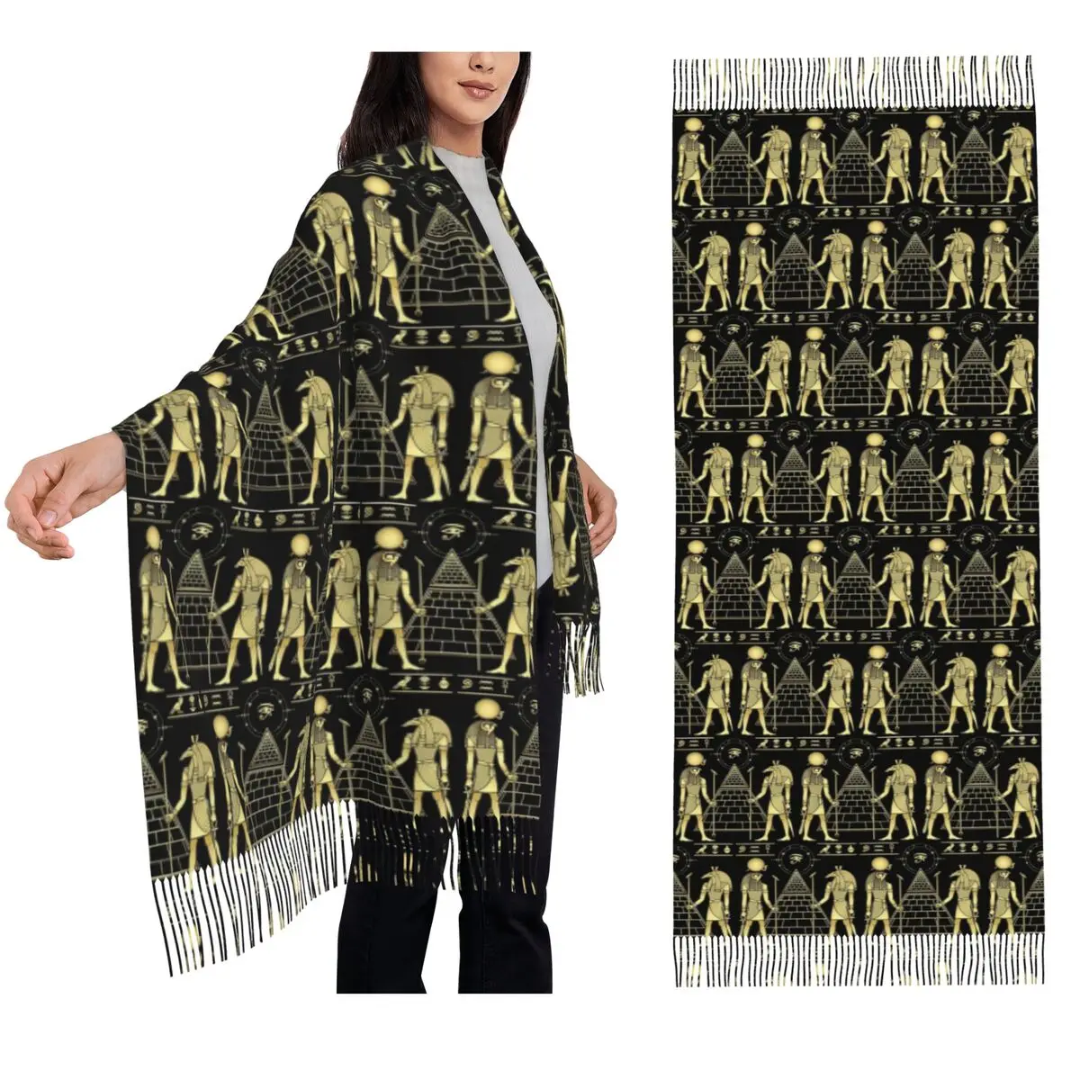 Egyptian God Ra And Seth Scarf Tassel Scarves Women Soft Warm Shawls and Wraps Long Fall Winter Shawl Wrap
Egyptian God Ra And Seth Scarf Tassel Scarves Women Soft Warm Shawls and Wraps Long Fall Winter Shawl Wrap