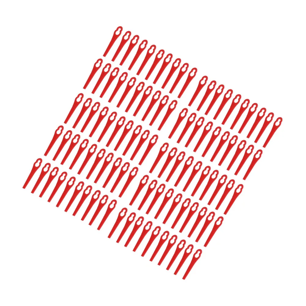 100pcs Plastic Plastic Cutter Blades Nylon Green/Red Garden Pruning Accessories Replacement Grass Trimmer Blade Lawn Mower
100pcs Plastic Plastic Cutter Blades Nylon Green/Red Garden Pruning Accessories Replacement Grass Trimmer Blade Lawn Mower