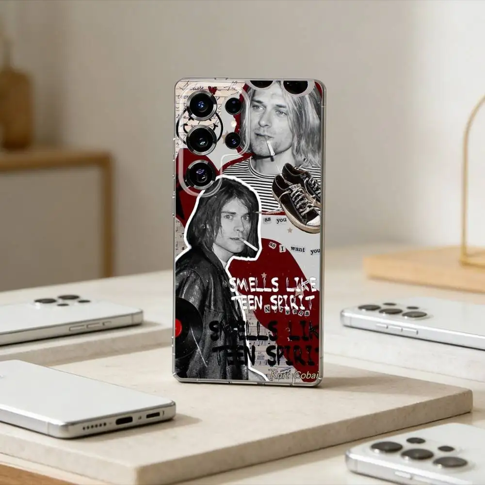 K-Kurt N-Nirvana C-Cobain Phone Case For Samsung S25,S24,S21,S22,S23,S30,Ultra,S20,Plus,Fe,Note,10,9,5G Transparent Cover
K-Kurt N-Nirvana C-Cobain Phone Case For Samsung S25,S24,S21,S22,S23,S30,Ultra,S20,Plus,Fe,Note,10,9,5G Transparent Cover
