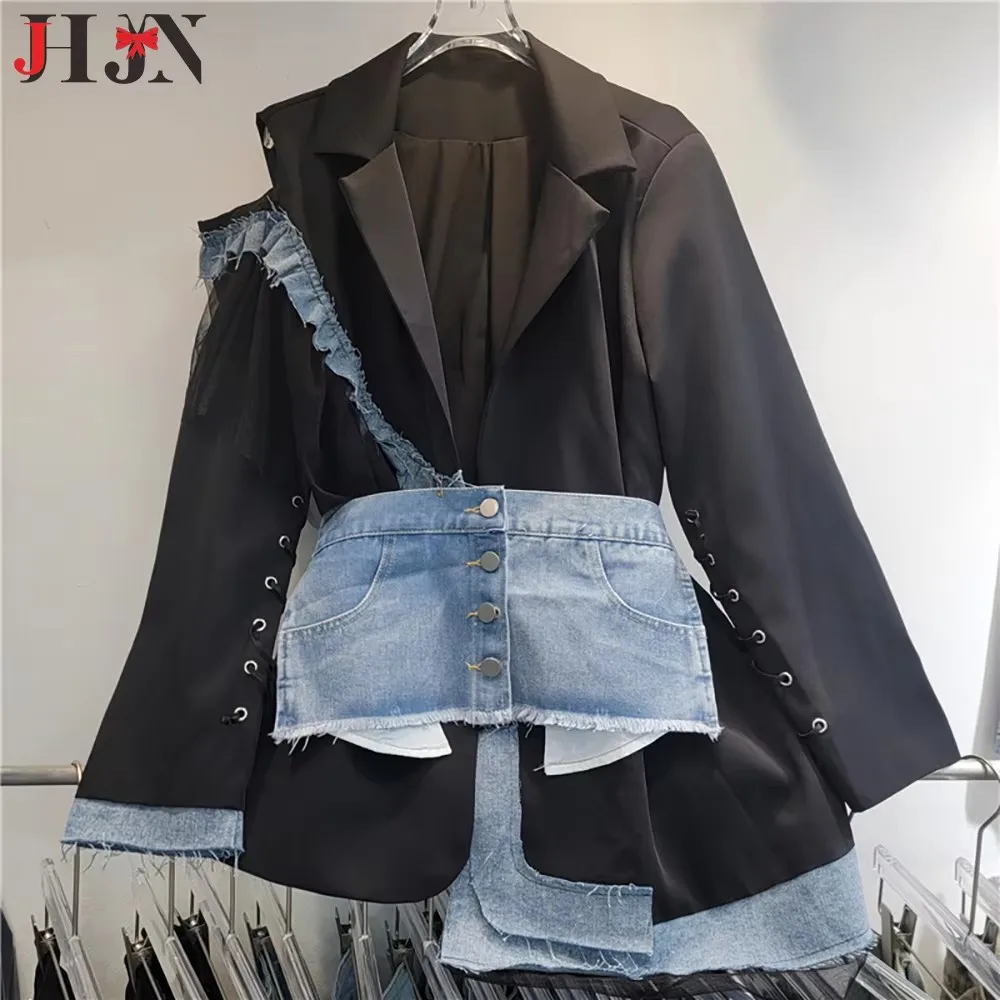 JHJN женский ковбойский костюм для отдыха, дизайнерская куртка, модная куртка высшего качества, легкое чувство уровня, люксовый бренд
JHJN женский ковбойский костюм для отдыха, дизайнерская куртка, модная куртка высшего качества, легкое чувство уровня, люксовый бренд