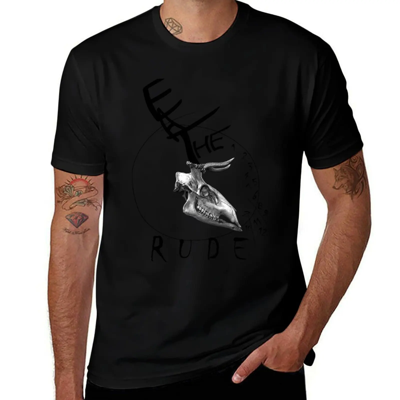 Eat the Rude - clock T-Shirt man t shirts for men casual t shirts for man slim fit T-Shirt
Eat the Rude - clock T-Shirt man t shirts for men casual t shirts for man slim fit T-Shirt