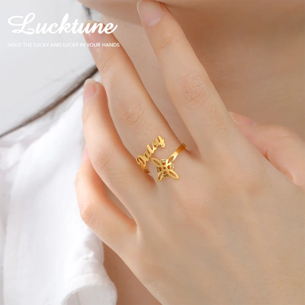 Custom Name Witch Knot Open Ring For Women Adjustable Stainless Steel Personalized Ring Vintage Jewelry Birthday Friends Gift
Custom Name Witch Knot Open Ring For Women Adjustable Stainless Steel Personalized Ring Vintage Jewelry Birthday Friends Gift