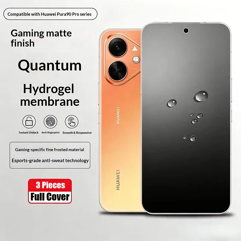 3PCS Full Cover Matte Hydrogel Film for Huawei Pura 90 Pro Max Clear TPU Protective Screen Protector for Huawei Pura 90 Pro
3PCS Full Cover Matte Hydrogel Film for Huawei Pura 90 Pro Max Clear TPU Protective Screen Protector for Huawei Pura 90 Pro