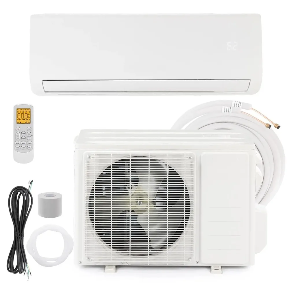 Мини-сплит-система кондиционирования/отопления 12000 BTU с инвертором, 19 SEER, 115В, энергосберегающая, без воздуховодов, на заказ
Мини-сплит-система кондиционирования/отопления 12000 BTU с инвертором, 19 SEER, 115В, энергосберегающая, без воздуховодов, на заказ